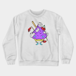 Cupcake friend (ube) Crewneck Sweatshirt